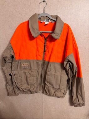 Columbia Orange and tan Colorblock Outdoor Jacket